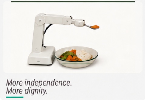 Obi 3 robotic feeder pictured in the RHT brochure